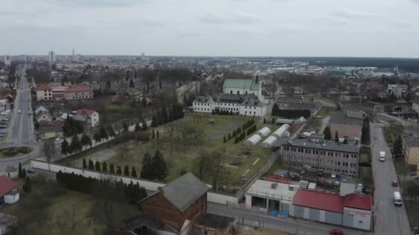 Bella Panorama Stalowa Wola Vista Aerea Polonia Filmati Alta Qualità — Video Stock