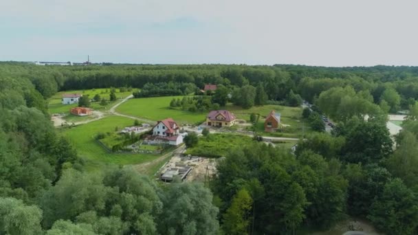 Vista Aérea Bonita Panorama Zgierz Polônia Imagens Alta Qualidade — Vídeo de Stock