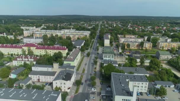 Beautiful Panorama Zgierz Aerial View Poland High Quality Footage — Stock Video