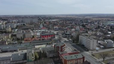 Güzel Panorama Zamosc Hava Görüntüsü Polonya. Yüksek kalite 4k görüntü