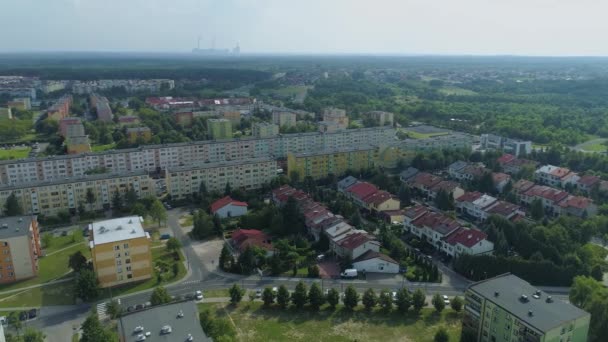 Lindo Panorama Dolnoslaskie Belchatow Vista Aérea Polônia Imagens Alta Qualidade — Vídeo de Stock