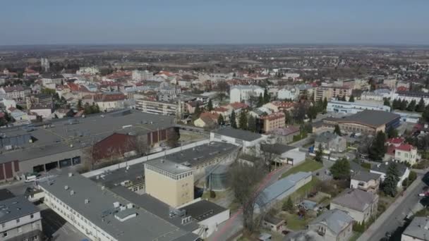 Schönes Panorama Jaroslaw Luftaufnahme Polen Hochwertiges Filmmaterial — Stockvideo