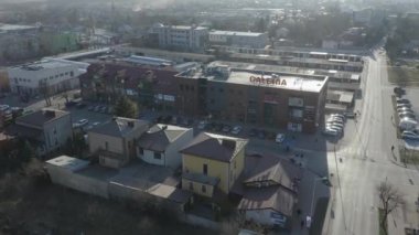 Galeri AVM Opoczno Hava Görüntüleme Polonya. Yüksek kalite 4k görüntü