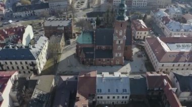 Güzel Kilise Radom Hava Manzarası Polonya. Yüksek kalite 4k görüntü