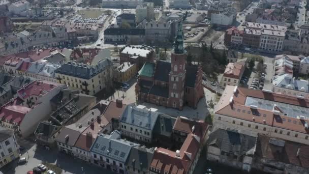 Igreja Bonita Radom Vista Aérea Polônia Imagens Alta Qualidade — Vídeo de Stock
