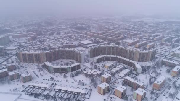 Güzel Gökdelenler Okrzei Belchatow Konutları Hava Manzarası Polonya Yüksek Kalite — Stok video