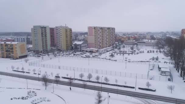 房地产业白雪公主贝尔恰托夫空中观波兰 高质量的4K镜头 — 图库视频影像