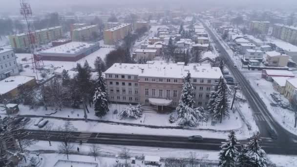 Promenade Deptak Συμβούλιο Belchatow Aerial View Πολωνία Υψηλής Ποιότητας Πλάνα — Αρχείο Βίντεο