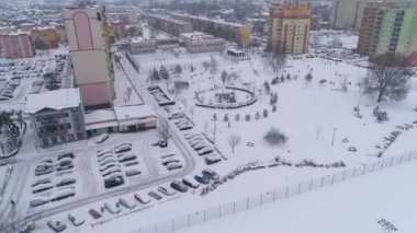 Oyun parkı Dolnoslaskie Belchatow Hava Görüntülü Polonya. Yüksek kalite 4k görüntü