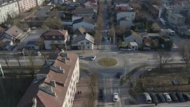Güzel Opoczno Hava Manzaralı Polonya. Yüksek kalite 4k görüntü