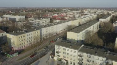 Güzel Konut Swidnik Hava Manzarası Polonya. Yüksek kalite 4k görüntü