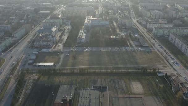 Vista Aérea Bonita Panorama Opoczno Polônia Imagens Alta Qualidade — Vídeo de Stock