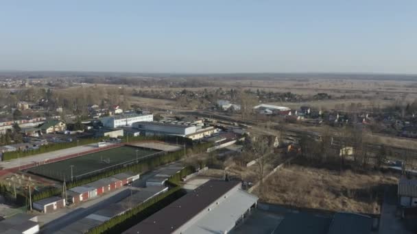Bella Vista Aerea Panorama Opoczno Polonia Filmati Alta Qualità — Video Stock