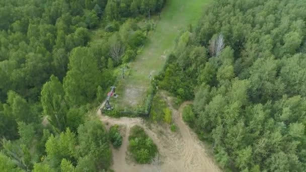 Воздушный Вид Польши Гору Малинка Згеж Высококачественные Кадры — стоковое видео