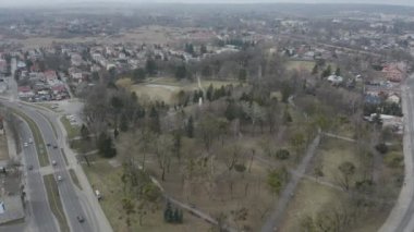 Güzel Panorama Park Chelm Hava Manzarası Polonya. Yüksek kalite 4k görüntü