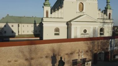 Güzel Manastır Lezajsk Hava Manastırı Polonya. Yüksek kalite 4k görüntü