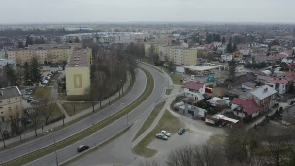 Bella Panorama Street Chelm Vista Aerea Polonia Filmati Alta Qualità — Video Stock
