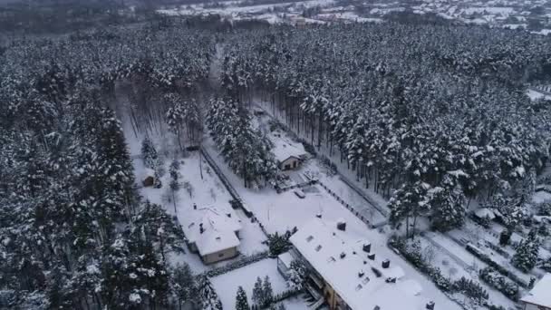 Osiedle Leśne Snow Przytorze Belchatow Widok Lotu Ptaka Polska Wysokiej — Wideo stockowe