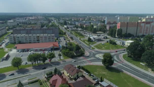Roundabout 폴란드 Belchatow 고품질 — 비디오