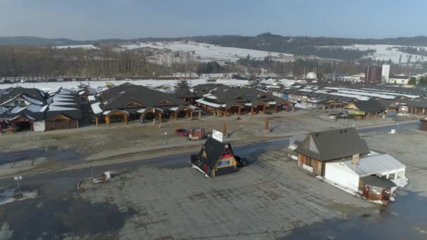 新市场 Targowica Nowy Targ Aerial View Poland 高质量的4K镜头 — 图库视频影像