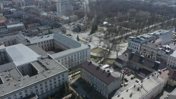Bela Panorama Palace Radom Vista Aérea Polônia Imagens Alta Qualidade — Vídeo de Stock