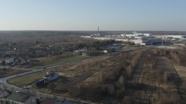 Vista Aérea Bonita Panorama Opoczno Polônia Imagens Alta Qualidade — Vídeo de Stock