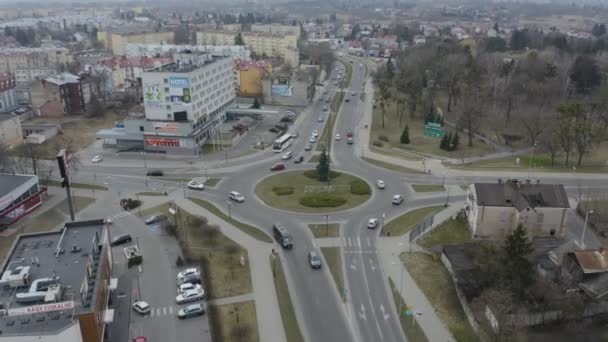 Güzel Panorama Kavşağı Chelm Hava Manzaralı Polonya Yüksek Kalite Görüntü — Stok video