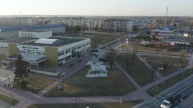 Güzel Pegasus Pegaz Opoczno Hava Manzaralı Polonya. Yüksek kalite 4k görüntü