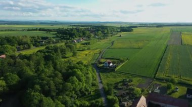 Güzel Panorama Gieraltowiec Hava Manzarası Polonya. Yüksek kalite 4k görüntü