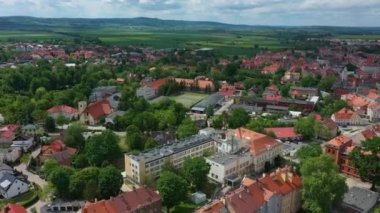 Güzel Panorama Jawor Hava Görüntüsü Polonya. Yüksek kalite 4k görüntü