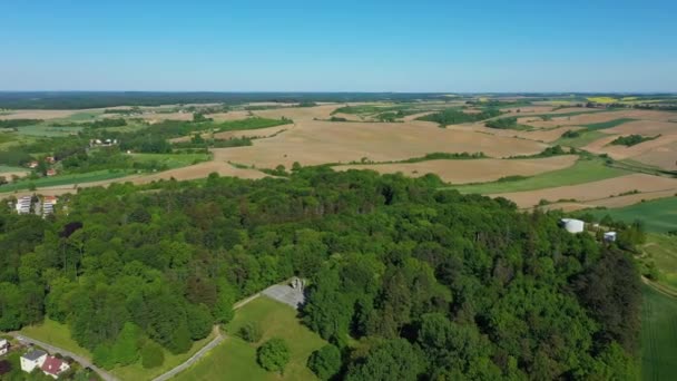 Άγαλμα Panorama Eagle Ziebice Aerial View Πολωνία Υψηλής Ποιότητας Πλάνα — Αρχείο Βίντεο