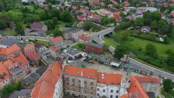 Γέφυρα Όμορφο Τοπίο Jawor Aerial View Πολωνία Υψηλής Ποιότητας Πλάνα — Αρχείο Βίντεο