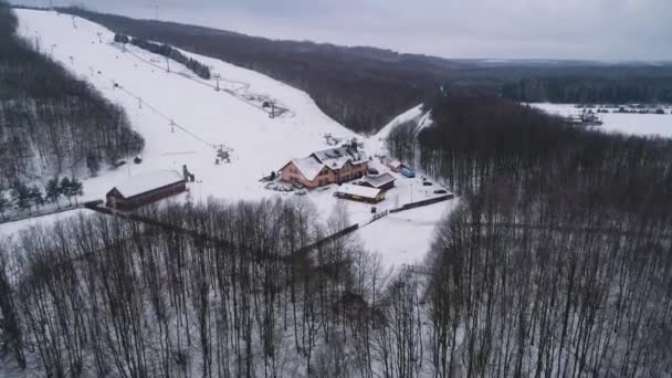 Όμορφη Mountain Hill Gora Kamiensk Aerial View Πολωνία Υψηλής Ποιότητας — Αρχείο Βίντεο