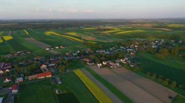 Güzel manzara Zimna Votka Hava Görüntüsü Polonya. Yüksek kalite 4k görüntü