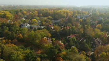 Güzel Konut Malikanesi Varşova Hava Manzarası Polonya. Yüksek kalite 4k görüntü