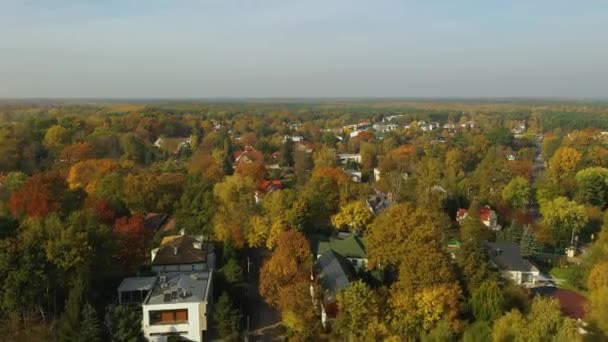 Bella Housing Estate Mlociny Varsavia Vista Aerea Polonia Filmati Alta — Video Stock