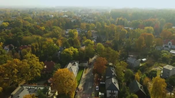 Prachtige Woningbouw Mlociny Warschau Luchtfoto View Polen Hoge Kwaliteit Beeldmateriaal — Stockvideo