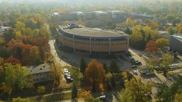 University Mlociny Warsaw Aerial View Poland Wysokiej Jakości Materiał — Wideo stockowe
