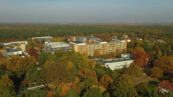Piękny Panorama University Mlociny Warsaw Aerial View Poland Wysokiej Jakości — Wideo stockowe