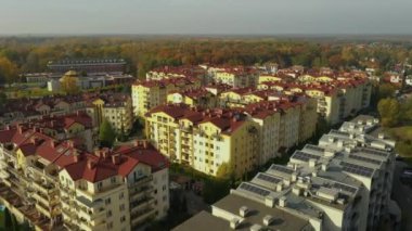 Güzel Konut Malikanesi Varşova Hava Manzarası Polonya. Yüksek kalite 4k görüntü