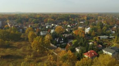 Güzel Konut Malikanesi Varşova Hava Manzarası Polonya. Yüksek kalite 4k görüntü
