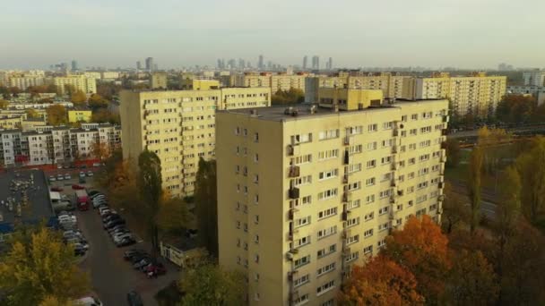 Piękne Osiedle Stare Bielany Warsaw Aerial View Poland Wysokiej Jakości — Wideo stockowe