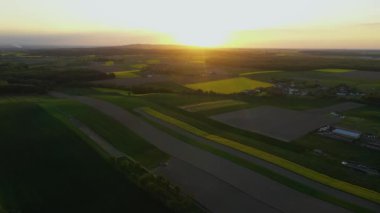 Güzel manzara Zimna Votka Hava Görüntüsü Polonya. Yüksek kalite 4k görüntü