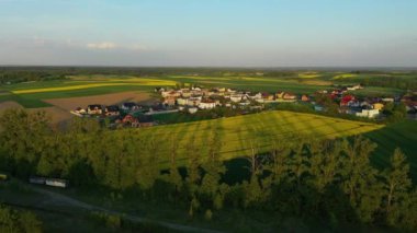 Güzel manzara Zimna Votka Hava Görüntüsü Polonya. Yüksek kalite 4k görüntü