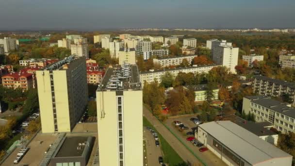 Panorama Immobilier Wrzeciono Varsovie Vue Aérienne Pologne Images Haute Qualité — Video