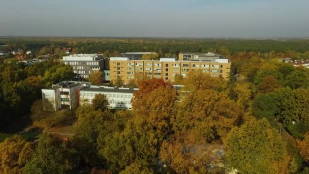 University Mlociny Warsaw Aerial View Poland Wysokiej Jakości Materiał — Wideo stockowe
