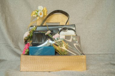 Wedding dowry gift box as a wedding dowry in Indonesia. Dowry is a gift from the groom to the bride when they get married, in the form of a luxury item in a box that has been decorated in such a way