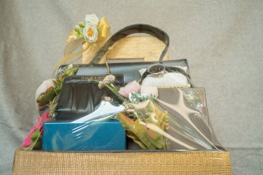 Wedding dowry gift box as a wedding dowry in Indonesia. Dowry is a gift from the groom to the bride when they get married, in the form of a luxury item in a box that has been decorated in such a way