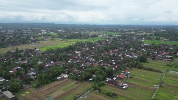 Εναέρια Πλάνα Από Αγροτικές Περιοχές Στην Ινδονησία Πλάνα Αργής Κίνησης — Αρχείο Βίντεο