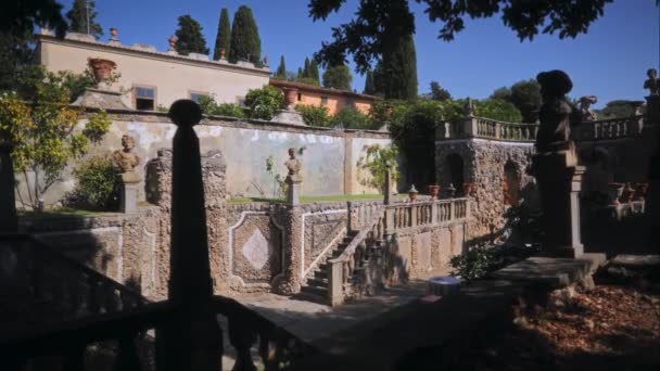 Pengadilan Italia Villa Rumah Mewah Halaman Grechinsky Kota Tua Jalan — Stok Video